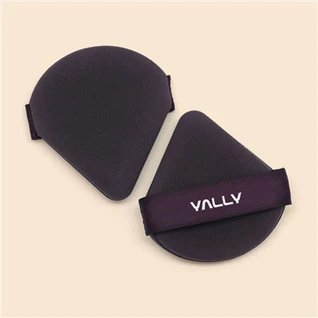 त्रिकोण मखमली साटन एयर कुशन पफ